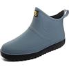 GURGER Stivali di Gomma Uomo Donna Stivaletti Pioggia Stivaletto Bassi Impermeabili Wellington Blu Taglie 44,275