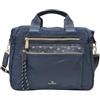 NAJ-OLEARI Borsa Cartella Donna in Nylon Riciclato, Multitasche con Cerniere Dorate, Portadocumenti Multiuso, Dimensioni 27x37x15 cm, Art. 61834/A