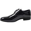 Evoga Scarpe Uomo Class Blu Scuro Vernice Man's Shoes Eleganti Cerimonia (Nero, Sistema Taglie Calzature EU, Adulto, Numero, Media, 41)