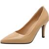 Asterisco Décolleté a Spillo da Donna Tacco Alto Scarpe Appuntito Senza Chiusura Semplici Scarpe da Festa, C73265Qy Apricot Numero 33.5 EU/33Cn