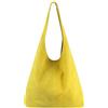 Modarno Borsa a tracolla da donna in pelle scamosciata pochette, borsa a tracolla, shopper, da donna, in vera pelle