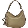 Cheval Firenze Borsa a Spalla Annalisa, Vera Pelle Made in Italy (TAUPE)