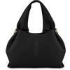 ACUYE Borsa Tote in Pelle da Donna, Borsa a Tracolla Y2K Hobo Con Tracolla Regolabile in Ecopelle, Autunnale, 02-Nero Mini, 23cm