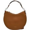 Coccinelle Pelle borsa a tracolla Sunup Handbag Double Grainy Leather Cognac/Noir marrone