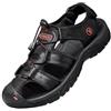 ZYLDK Sandali Sportivi Scarpe Estivi da Spiaggia per Uomo all'aperto Trekking Traspirante da Pescatore in Pelle Sandalo Acqua nero 43