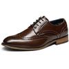 Bruno Marc Louis_1 Scarpe Stringate Basse Classiche Oxford Uomo Marrone Scuro 40 EU