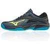 Mizuno Lightning Star Z4 Jr - Scarpe da Ginnastica Basse Unisex Bambini, Multicolore (O Blue/Syellow/Hocean 001), 34.5 EU