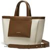 LA'FESTIN LA FESTIN Borsa in Pelle da Donna - Elegante borsa a tracolla di grande capacità con manico superiore e tracolla regolabile, disponibile in Marrone & Avorio.