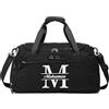 jewelora Borsa da Viaggio Grande con Nome Borsa Tote Personalizzata Regali per Uomini Donne Borsa da Viaggio Regolabile Borsa Sportiva (C-nero)