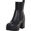 WOXIHUAN Stivaletti Donna Scarpe Tacchi Plateau Stivaletti Donna Bassi con Cerniera Stivali Scarpe Comodi Eleganti Invernali Stivaletti da Neve Stivali Antiscivolo Comode