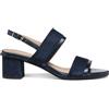 Geox Sandalo da donna D AURELY 50 B Heeled, DK Navy/AVIO, 38,5 EU