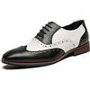 Generic11 Scarpe Eleganti per Uomo Brogue Colorate Low Cut Indossabili Traspiranti Scarpe Stringate in Pelle Moda Oxford con Punta a Punta per la Festa