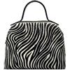 FrasiBags Borsa a Mano in Cavallino e Pelle Artigianale Made in Italy - Borsa Donna Maculata, Borse in Pelle e Cavallino (Zebrato)