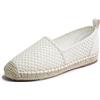 Feversole Close Toe Espadrilles Women's Comfort Breathable Slip On Flats Shoes PP Color Crema 39 EU