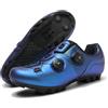 Hixingo Scarpe da Ciclismo MTB per Uomo Donna MTB Compatibili Pedali SPD Traspirante Unisex Scarpe Mountain Bike Ciclismo All'aperto per Bici, 37-47 EU (Blu,43)