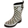 MADSea Ocean Oliv - Stivali da pioggia da donna a pois
