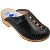 ESTRO Zoccoli Legno Donna Estivi - Zoccoli Donna Legno Sabot Donna Pelle Zoccoli Donna Estive di Legno CDL01 (40, CDL01 Onice)