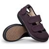 JEBUKTXE Scarpe per Diabetici Donna Uomo Larghi Pantofole Ortopediche Ciabatte Chiuse per Anziani Scarpe Post Operatoria Alluce Valgo Regolabili Riabilitativi per Piedi Gonfi Viola 36