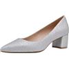 DREAM PAIRS Décolleté Donna Argento/Glitter, DPU212, Scarpe Eleganti Comodi Classici, Tacco 7 cm, Punta Sfilata, Size 38.5 EU