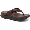 KuaiLu Infradito Donna Con Comodo Supporto Arco Sandali Da Camminare Cuoio Atletico Spessore Cuscino Recupero Flip Flops Slip On Interno All'aperto Estate Casual, Marrone EU 40