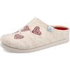 Fly Flot Ciabatta Donna In Pet Riciclato Con Cuori Ricamati, Sottopiede In Panno Estraibile, Suola In Poliuretano Piumatec 3,5 Cm CiabatteDonna