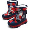 Xinghuanhua Stivali Neve Bambini Stivaletti Ragazze Ragazzi Doposci Scarponcini Imbottiti di Pelo Scarpe Invernali Comodi Caldi e Antiscivolo Impermeabile Stivali