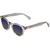 X-LAB XLAB 8004 Occhiali da sole stile moscot, 50mm, Grigio/Cobalto Fumo, Unisex