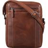 STILORD "Fox" Borsello Uomo in Pelle Borsa Messenger Piccola a Tracolla per Tablet da 10,1 fino a 10,5 Pollici Cross Body Colore:porto - cognac