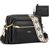 HILAEX Borse a tracolla da donna Antifurto 4 Scomparti 26 x 10 x20 CM