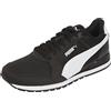 PUMA Scarpe da Ginnastica ST Runner v3 in Mesh da Ragazzo 38.5 Black White