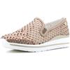 Valleverde 36392 Mocassino Slip on Sneakers Donna Intreccio Oro