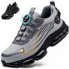 JAOOUU Scarpe Antinfortunistiche Uomo Donna Scarpe da LavoroTraspiranti Rilascio Comode Rapido Scarpe Sicurezza con Punta in Acciaio SRC Antiscivolo Explorer 3.0 Unisex