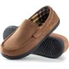 RockDove Alexander Pantofole da Uomo in Stile Mocassino con Fodera in Flanella, Taglia 45 EU Uomo, Marrone