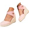 Generic Sandali estivi da donna, comodi ed eleganti, con suola morbida, punta chiusa, disponibili in diversi colori, versatili, 1a rosso, 38.5 EU