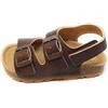 GRÜNLAND il benessere è naturale Grünland Sandalo Junior Luce SB1371,Marrone,EVA e Sughero con Vera Pelle,Ergonomico,Uso Quotidiano
