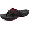 ChayChax Infradito Uomo Scarpe da Spiaggia e Piscina Antiscivolo Sandali Sportivi Pantofole Ciabatte da Mare Gomma Suola per Sostegno dell'Arco,Nero1,43 EU