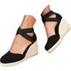 Generic Sandali estivi da donna, comodi ed eleganti, con suola morbida, punta chiusa, disponibili in diversi colori, versatili, 1a nero, 41 EU
