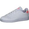 adidas Advantage K, Sneaker Unisex - Bambini e ragazzi, Cloud White Cloud White Acid Red, 38 2/3 EU