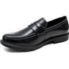 Evoga Scarpe Mocassini Uomo Class Eleganti Man's Shoes Calzature in Ecopelle (Nero, Sistema Taglie Calzature EU, Adulto, Numero, Media, 43)