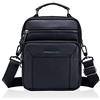 MANNUOSI Borsa a Tracolla in Vera Pelle da Uomo Messenger Bag a Spalla per Lavoro Ufficio Uso Quotidiano Nero C