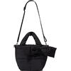 SWZEC Borsa Tracolla Imbottita Donna Trapuntata Borsa da Donna Piumino Down Puffy Morbido Tote Bag Crossbody Borse Shopping (Nero)