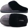 KuaiLu Pantofole Donna Invernali Pelose Chiuse Ciabatte Casa Calde Peluche Pelo Foderata Babbucce Comode Memory Foam Slippers Antiscivolo Suola Scarpe Nero 39