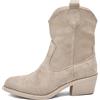 IF Fashion Stivali Stivaletti Camperos Cowboy Da Donna Western Camoscio Sintetico con Tacco Medio IF678-1 beige N.39