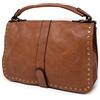Emila Borsa tracolla con borchie postina da donna ragazza borsetta a mano borchiata lavoro passeggio giorno sera maniglia polso di moda tendenza in ecopelle autunno inverno 2026 2027