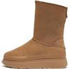Fitflop Gen-ff - Stivali corti da donna in shearling double-face, Abbronzatura del deserto., 36 EU
