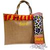 AmiAmarena Borsa Design in Juta e Fouta 100% Cotone Personalizzabili - Eleganza Naturale per Mare, Piscina e Viaggi (Jamaica, 25)
