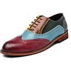 Generic11 Scarpe Eleganti per Uomo Scarpe Brogue Colorate Low Cut Indossabili Traspiranti Scarpe Stringate in Pelle Moda Scarpe Oxford con Punta a Punta per la Festa