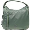 COVERI COLLECTION Borsa a Spalla Donna, Nylon Impermeabile, Dimensioni 37x12x32 cm, con Tracolla Regolabile Rimovibile e Tasche Organizzative, Art. CC5056-1 (VERDE CHIARO)