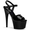 Pleaser EU-ADORE-709 ADO709/B/M, Sandali col Tacco Donna, Nero (Schwarz (Blk Pat/Blk)), 41