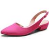 DREAM PAIRS Scarpe Slingback Donna Eleganti | Tacco Basso 3 cm, Punta Appuntita, Cinturino Regolabile, Soletta Imbottita e Suola Antiscivolo per Lavoro e Matrimonio